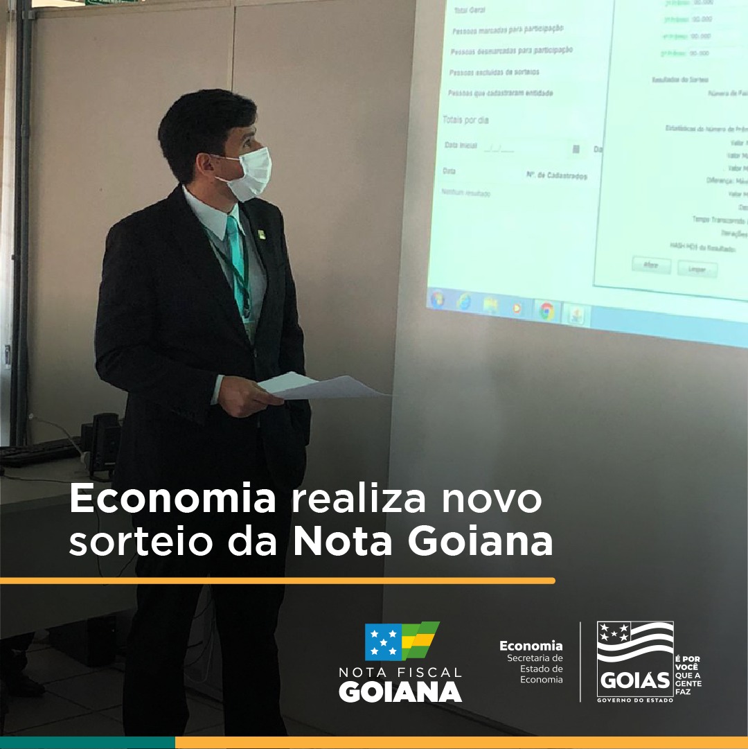 Confira O Sorteio Da Nota Fiscal Goiana Secretaria Da Economia