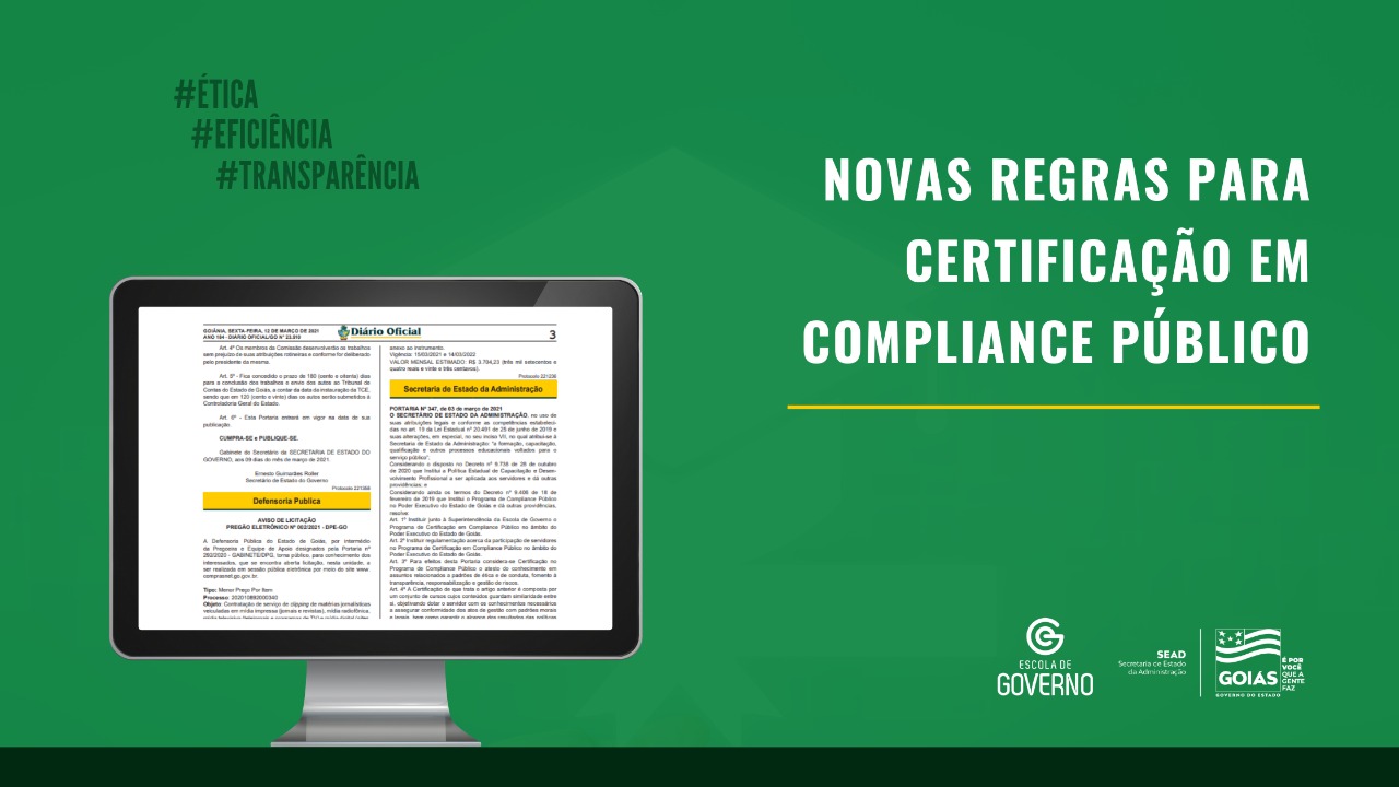 Sead estabelece novas regras para Certificação em Compliance Público