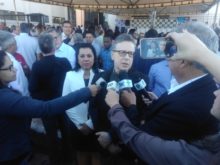 Superintende Rejane e o Secretário Balestreri falam à imprensa