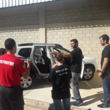 Aula de perícia de local de crime