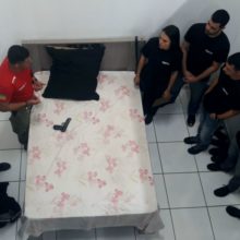 Algumas aulas aconteceram em "cenários" 