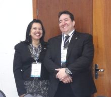 A vice-presidente do Conselho - Rejane da Silva Sena Barcelos (Goiás) e o Presidente, Hemerson Bertassoni (Paraná)