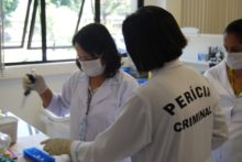 Treinamento da equipe de Peritos Criminais do Laboratório de Biologia e DNA Forense do Instituto de Criminalística Leonardo Rodrigues - GO.
