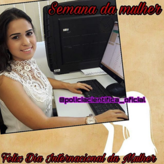 Dando continuidade às homenagens da Semana da Mulher, nosso reconhecimento a todas as nossas servidoras administrativas, hoje representadas pela dedicada e competente Mirian Viana, da Divisão de Perícias Externas (DPE). Um feliz Dia Internacional da Mulher àquelas que, todos os dias, dão o suporte administrativo necessário para que as atividades operacionais e técnico-científicas da Polícia possam ser realizadas. 