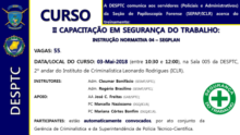 II Capacitação em Segurança do Trabalho