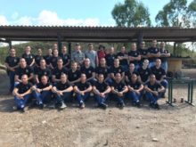 Corpo de instrutores, juntamente com a turma do CFP (Catalão).