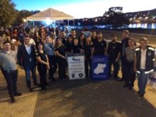 Descerramento da placa de inauguração do 22ºNRPTC