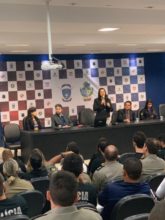 Presença da Superintendente de Polícia Técnico-Científica, Dra. Rejane Sena Barcelos.