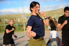 Aulas de Krav Magá para servidoras (Policiais e Administrativas). Créditos da Imagem: IDF (Israel Defense Forces)