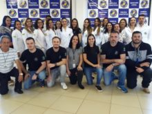 Equipe do Laboratório de Biologia e DNA Forense (LBDF) da Polícia Científica.