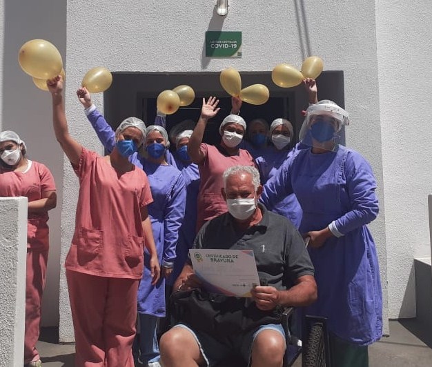 Hospital Estadual de Jaraguá registra as duas primeiras altas da Covid