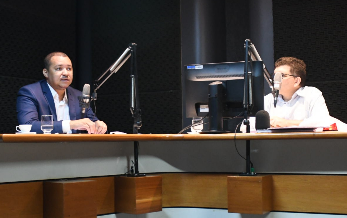 Presidente do Detran Goiás, Marcos Roberto Silva, em entrevista ao programa Mundo em Sua Casa