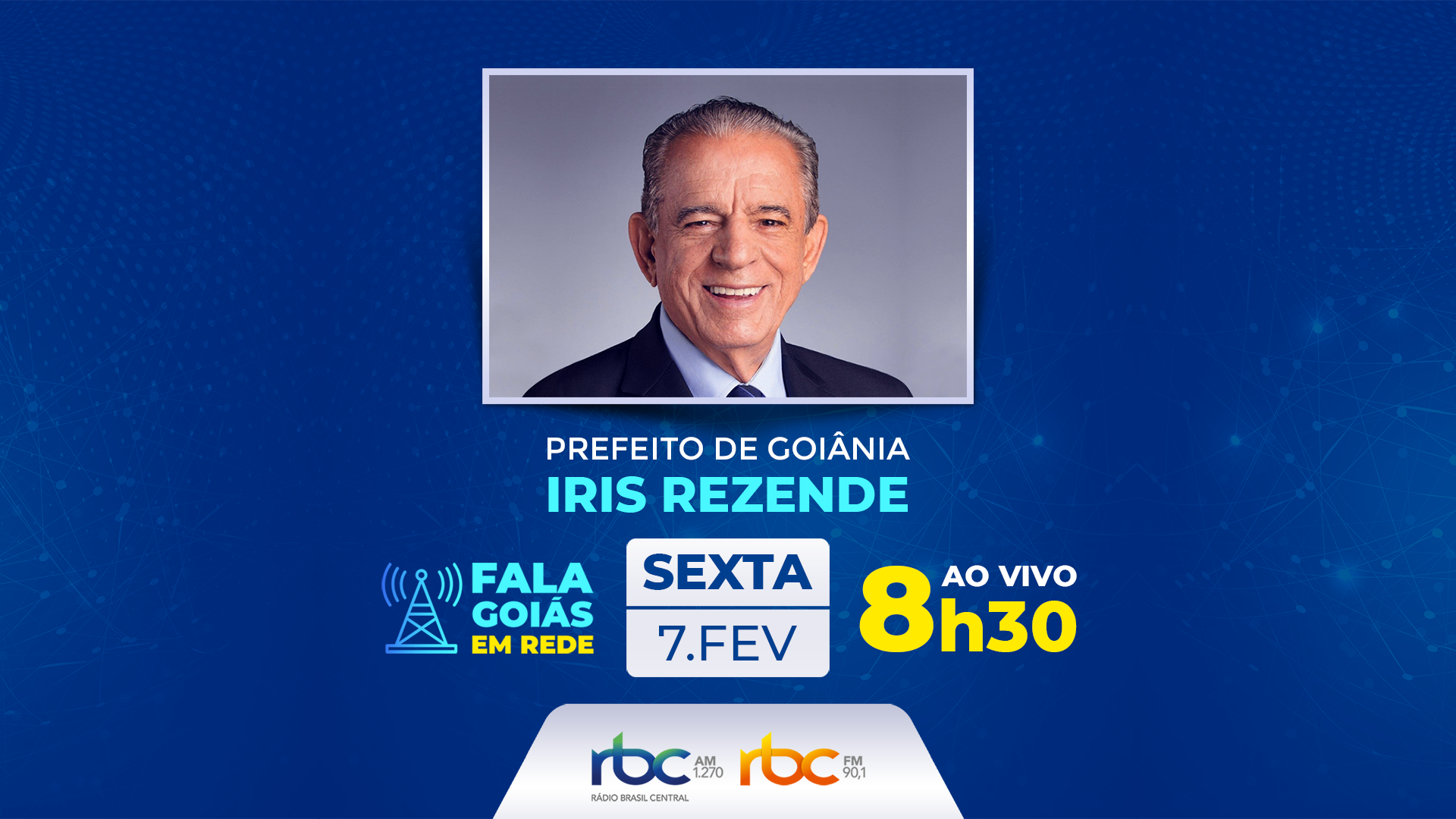 Prefeito de Goiânia Iris Rezende é o entrevistado do Fala Goiás em Rede