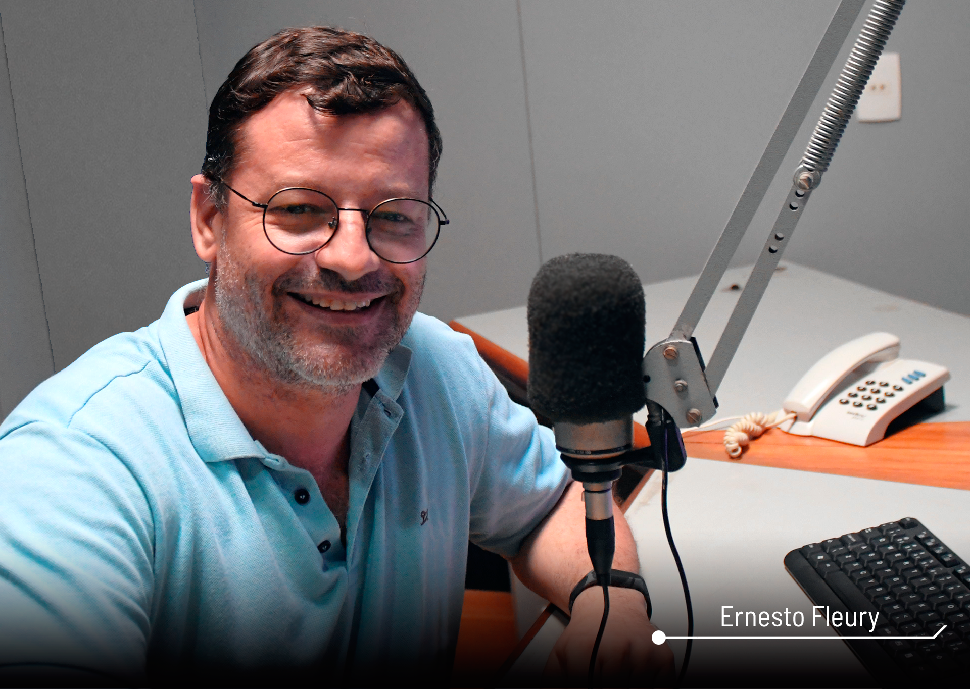 Ernesto Fleury, locutor da RBC FM