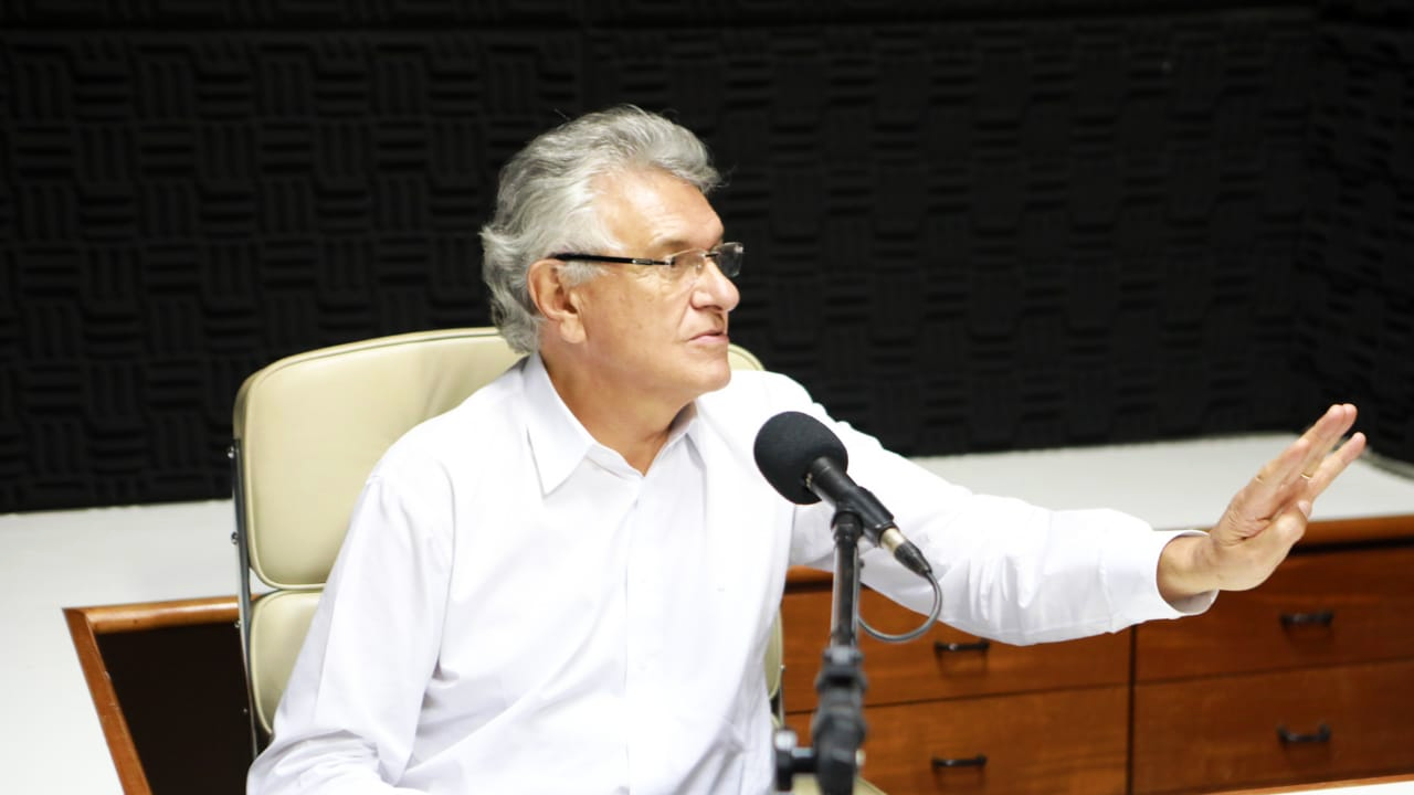 Governador Ronaldo Caiado, em live promovida pela ABC