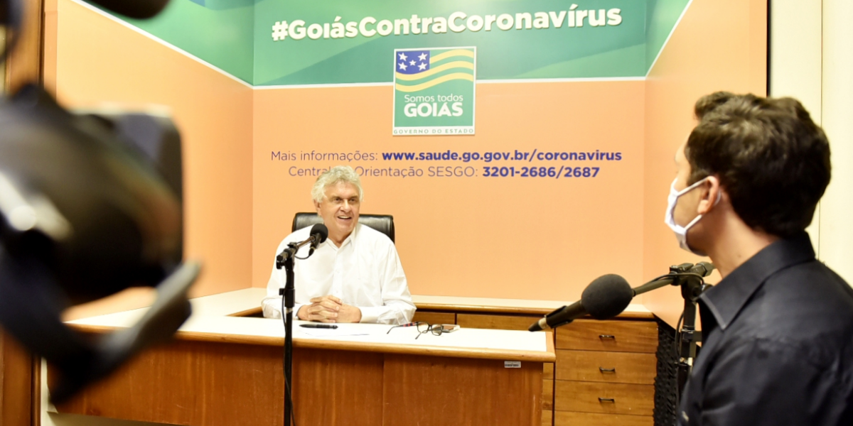“Serei defensor intransigente da vida” diz Caiado ao prorrogar a quarentena em Goiás