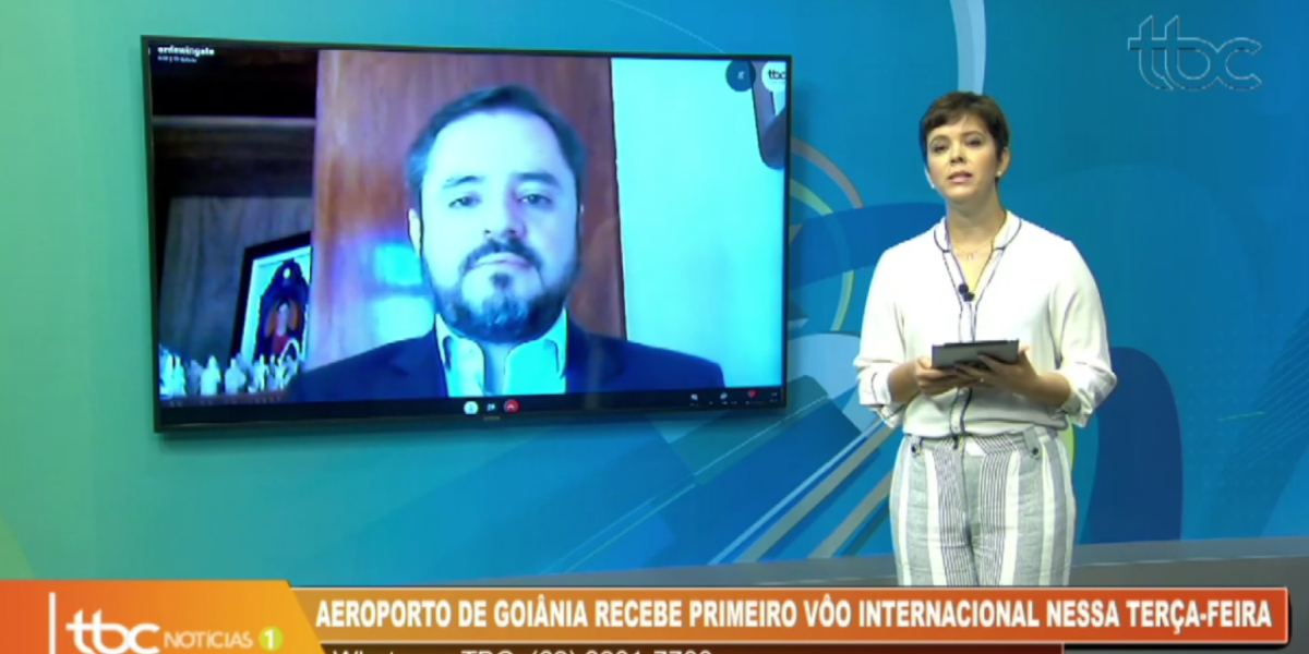 Ao TBC 1, dirigente do setor aeronáutico da OAB Goiás mostra otimismo com a internacionalização do aeroporto de Goiânia