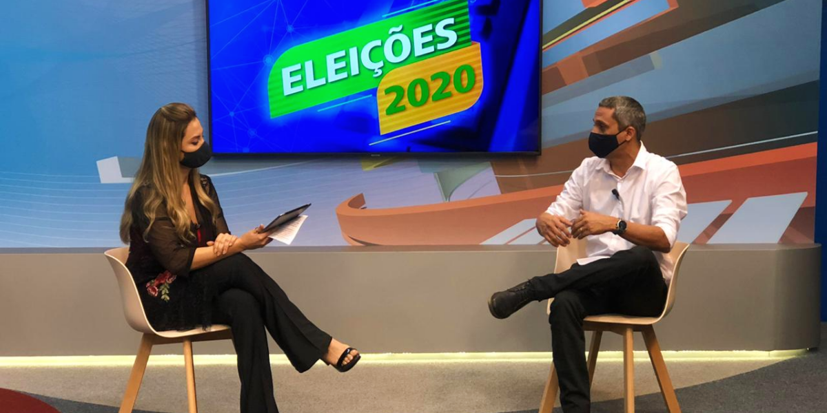 Gustavo Gayer, candidato a prefeito de Goiânia, é entrevistado pela TBC
