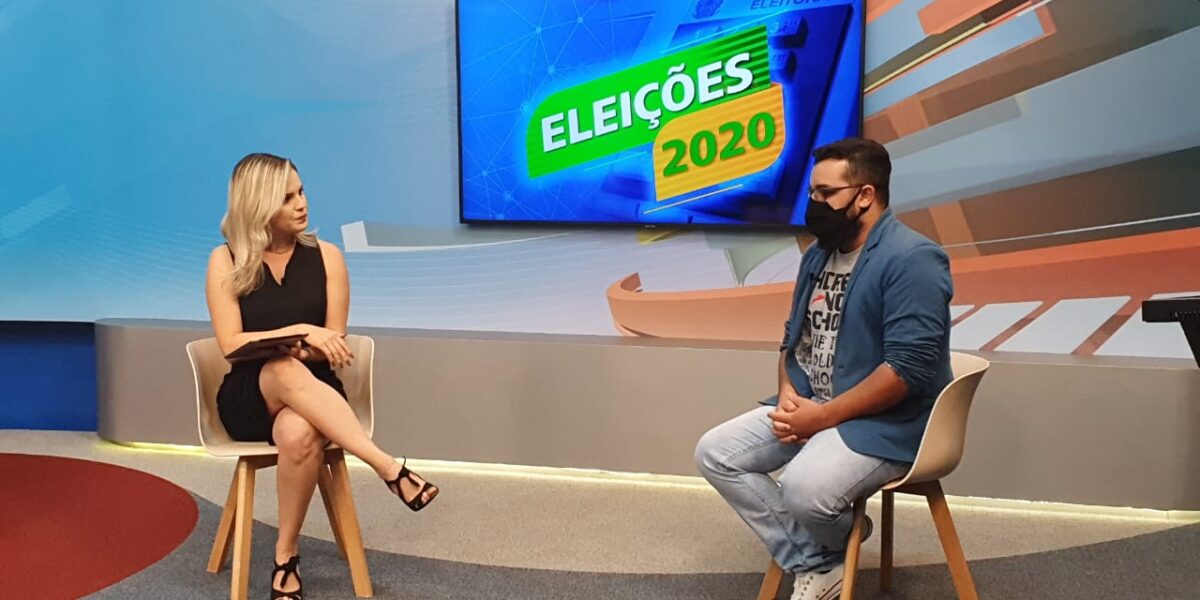 Bruno Felipe, candidato a prefeito de Aparecida, é entrevistado pela TBC