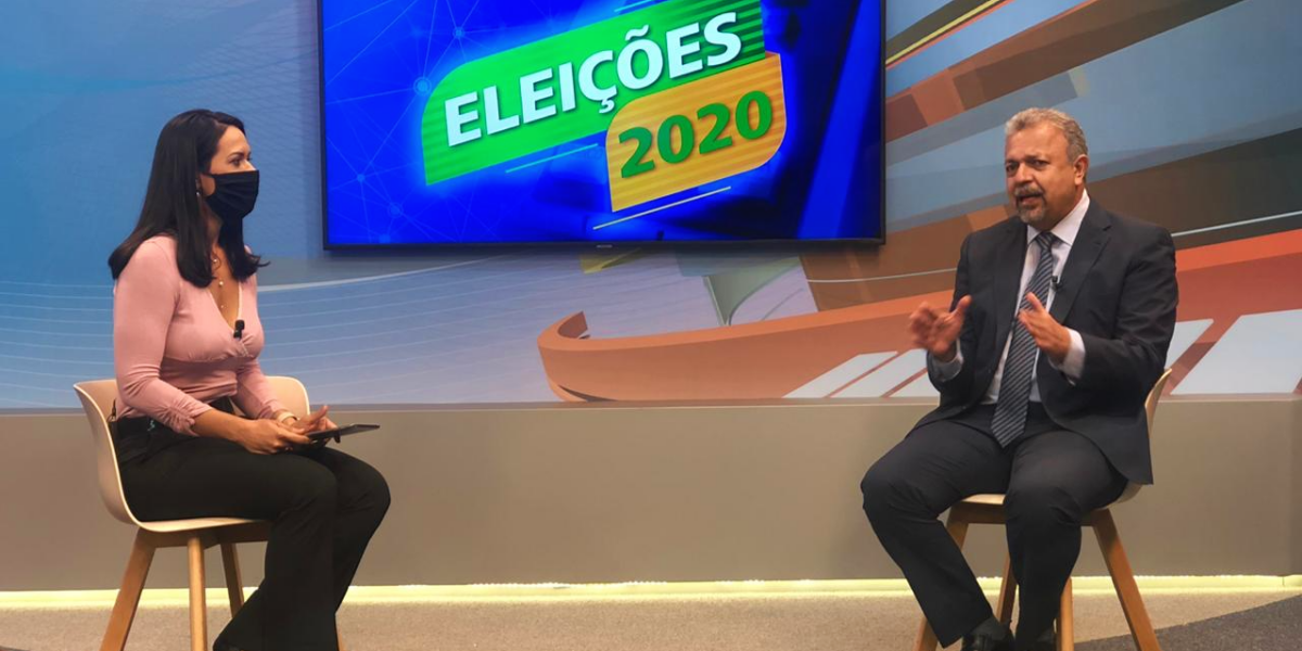 Elias Vaz, candidato a prefeito de Goiânia, é entrevistado pela TBC