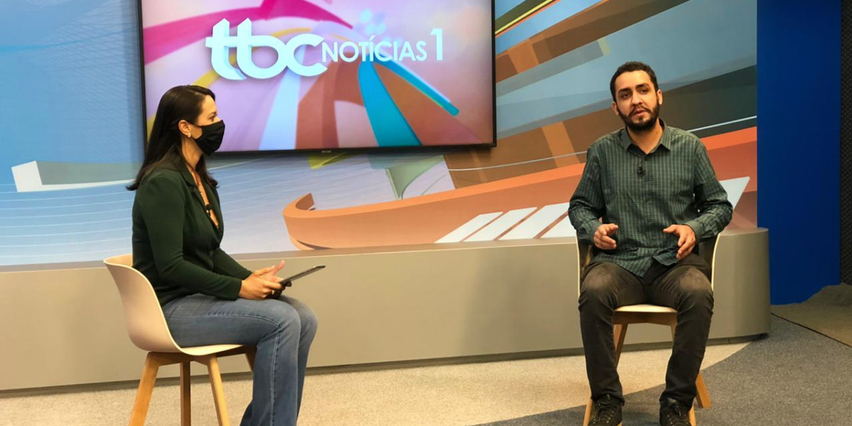 Fábio Júnior, candidato a prefeito de Goiânia, é entrevistado pela TBC
