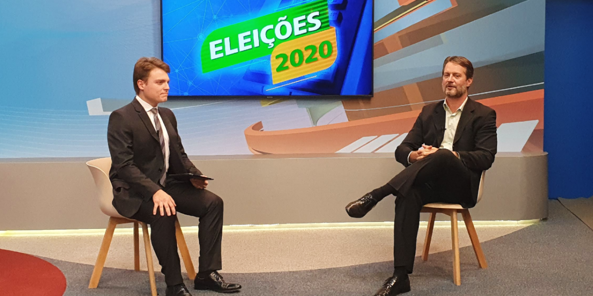 Candidato a prefeito de Goiânia, Cristiano Cunha (PV) foi entrevistado no TBC2
