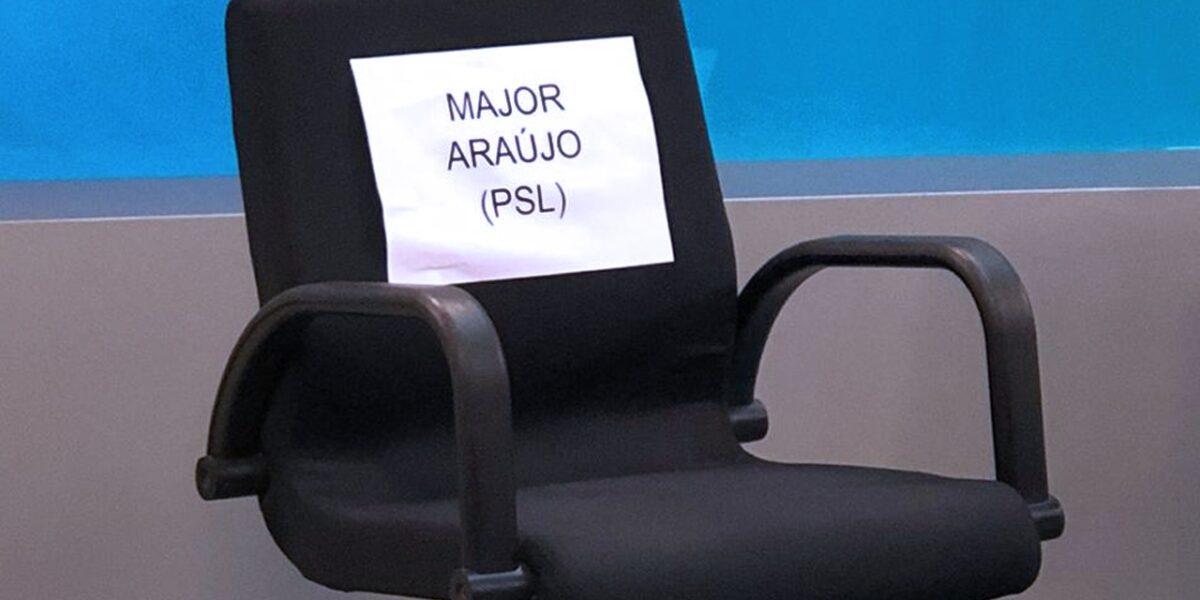 Major Araújo abandona o debate dos candidatos a prefeito de Goiânia