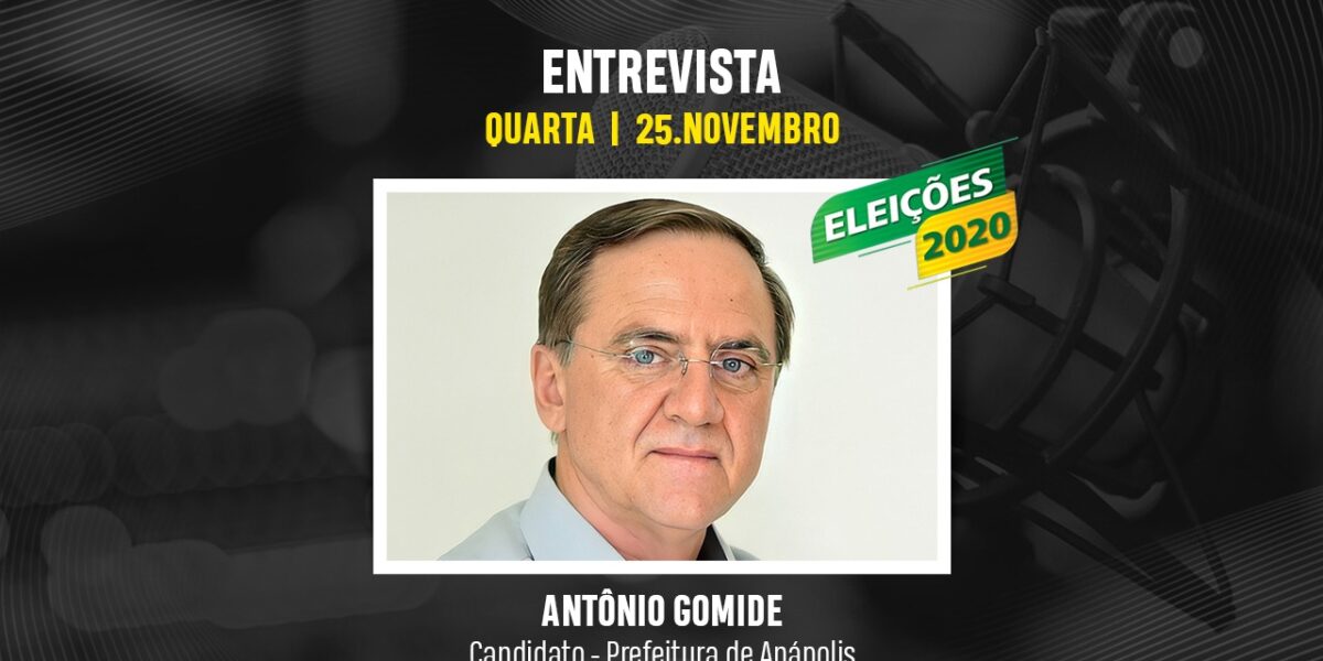 Antônio Gomide, candidato a prefeito de Anápolis, é entrevistado na RBC