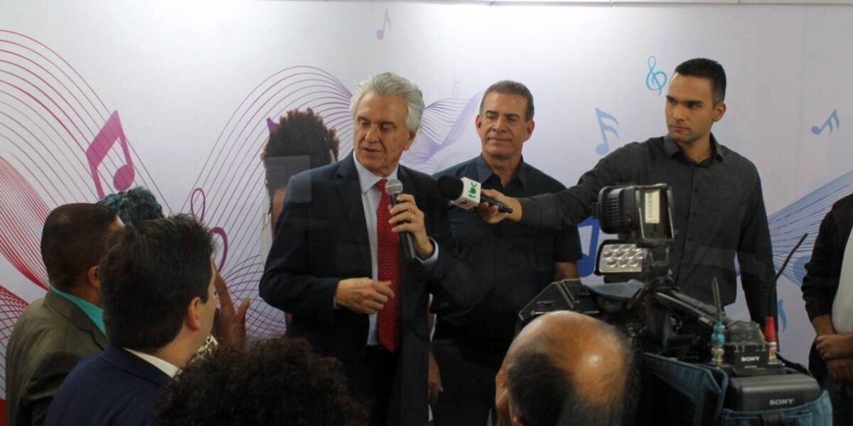 Governador Ronaldo Caiado inaugura novos estúdios da Brasil Central