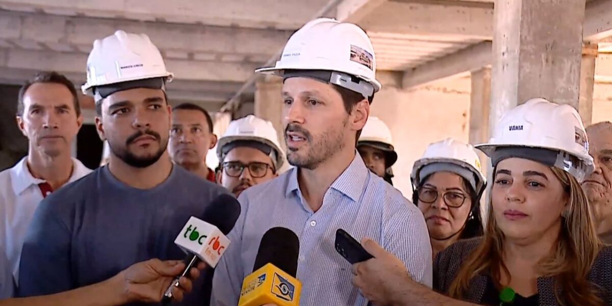 Daniel Vilela visita as obras de ampliação do Hetrin