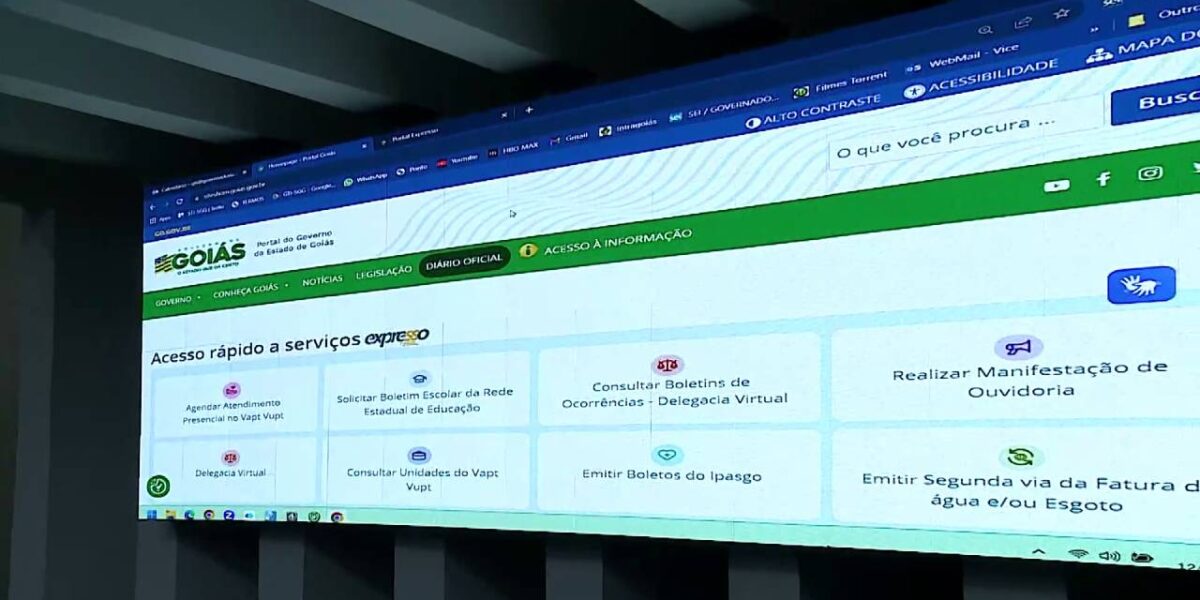Governo de Goiás lança portal único de serviços e informações