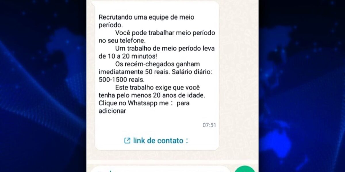 Polícia Civil alerta para o golpe do falso emprego na internet