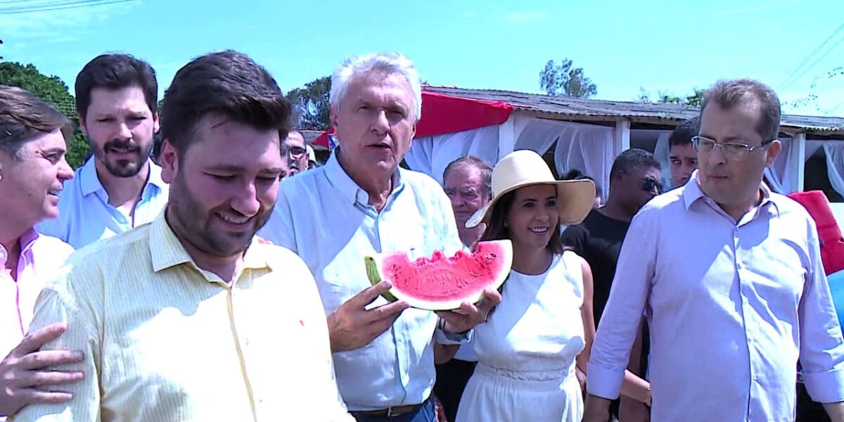 Caiado ressalta qualidade da melancia de Uruana