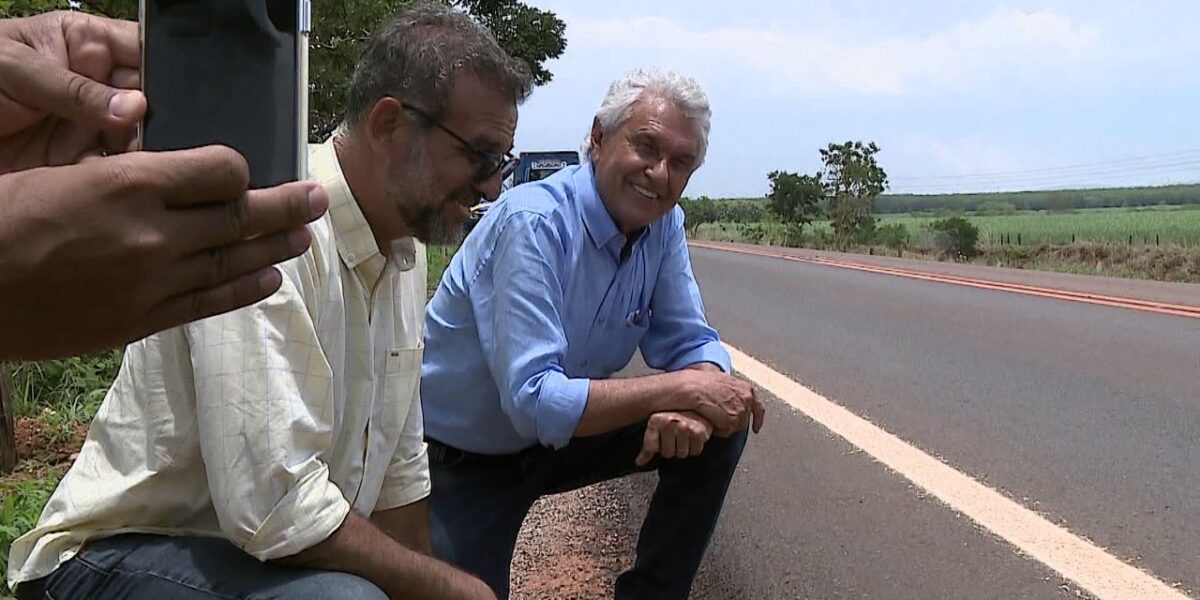 Caiado inaugura e lança obras rodoviárias no Vale do São Patrício