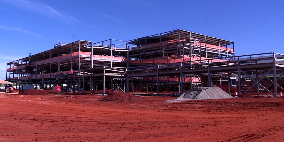 Com um ano e dois meses de construção, Hospital Cora está 50% pronto