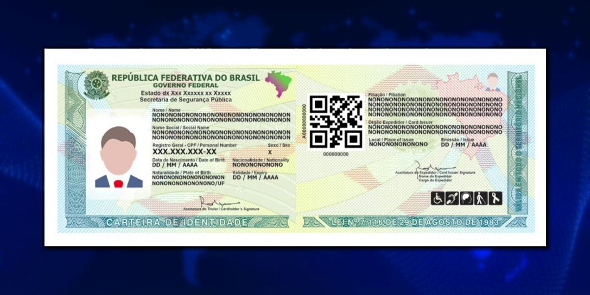 Carteira de Identidade Nacional traz CPF como número único do documento
