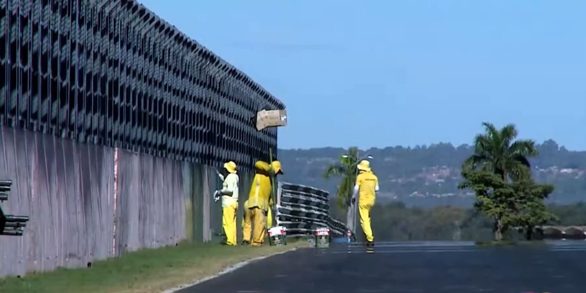 Reeducandos penais atuam na reforma do autódromo de Goiânia