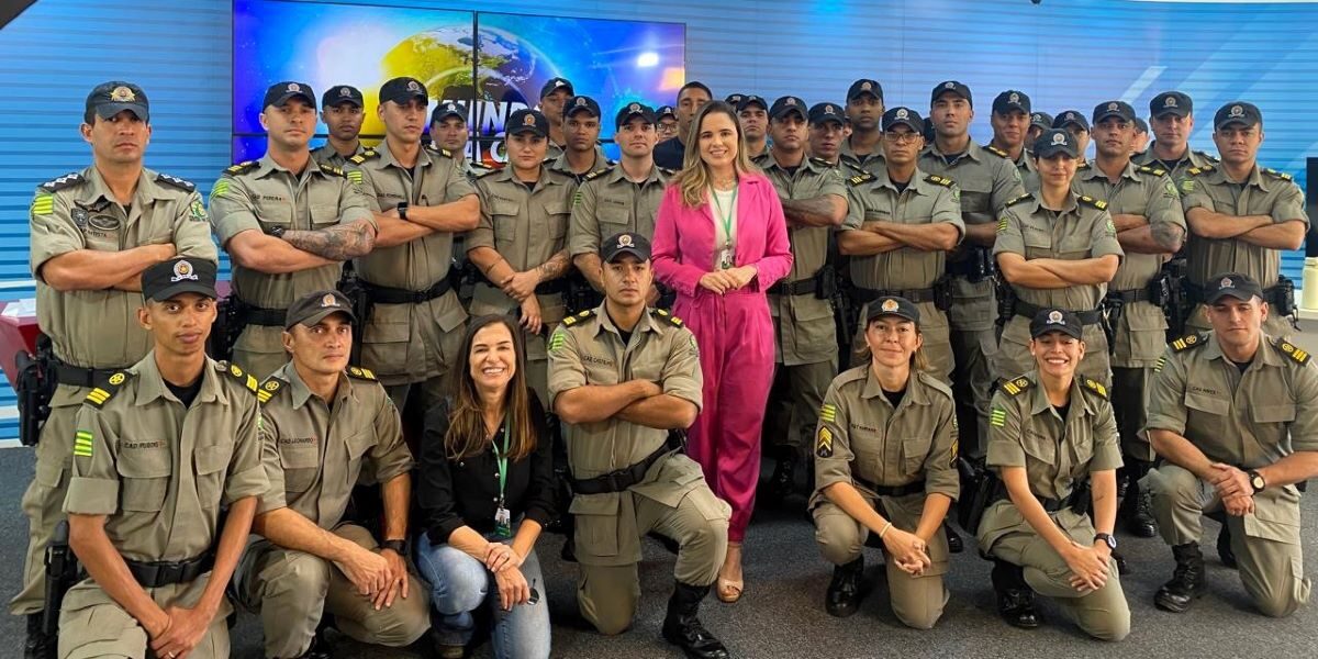 Comunicadores da Polícia Militar conhecem emissoras da Brasil Central