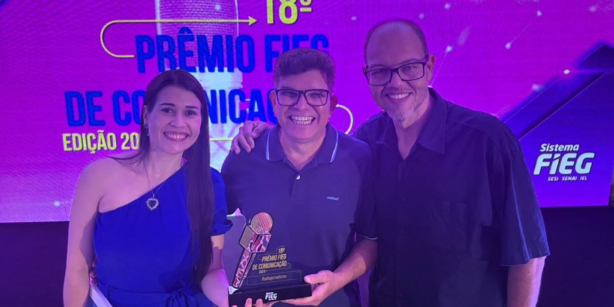 Rádio Brasil Central conquista 1º lugar no Prêmio Fieg de Comunicação