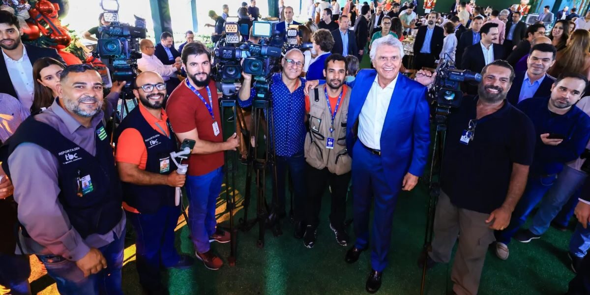 Governador Ronaldo Caiado reuniu a imprensa goiana em café da manhã