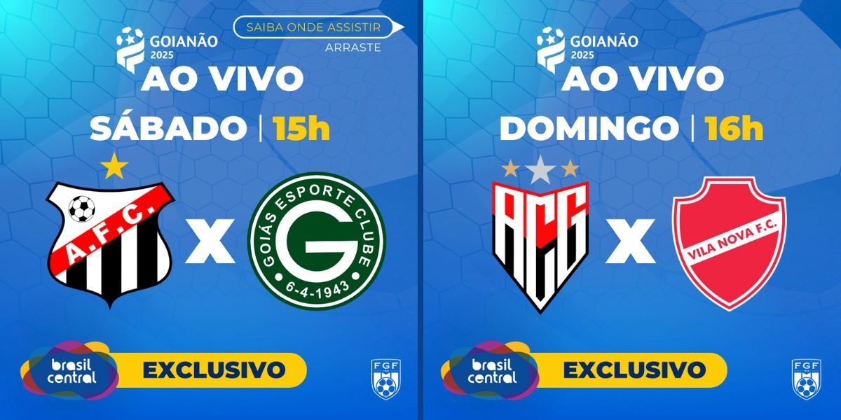TBC transmite Anápolis x Goiás e Atlético x Vila Nova neste final de semana