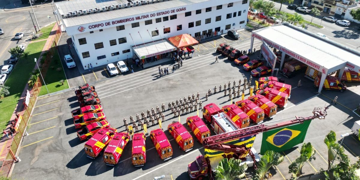 Corpo de Bombeiros de Goiás recebe 33 novas viaturas