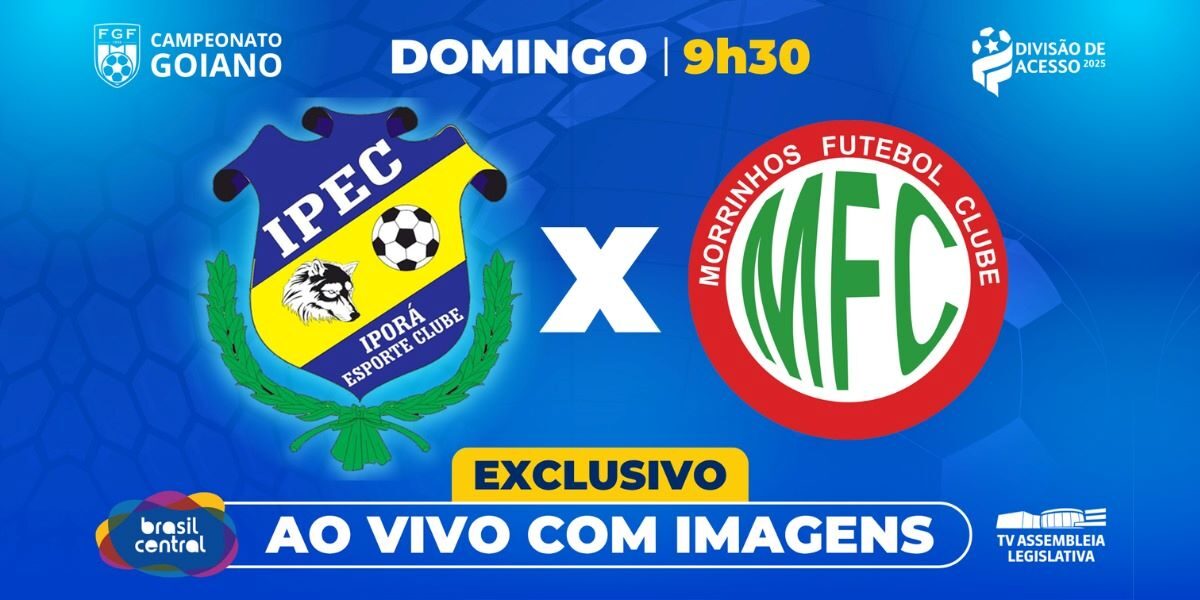 TBC transmite neste domingo Iporá x Morrinhos