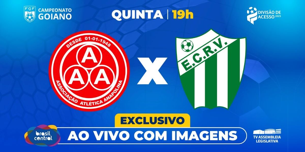 TBC transmite nesta quinta-feira o jogo Anapolina x Rio Verde