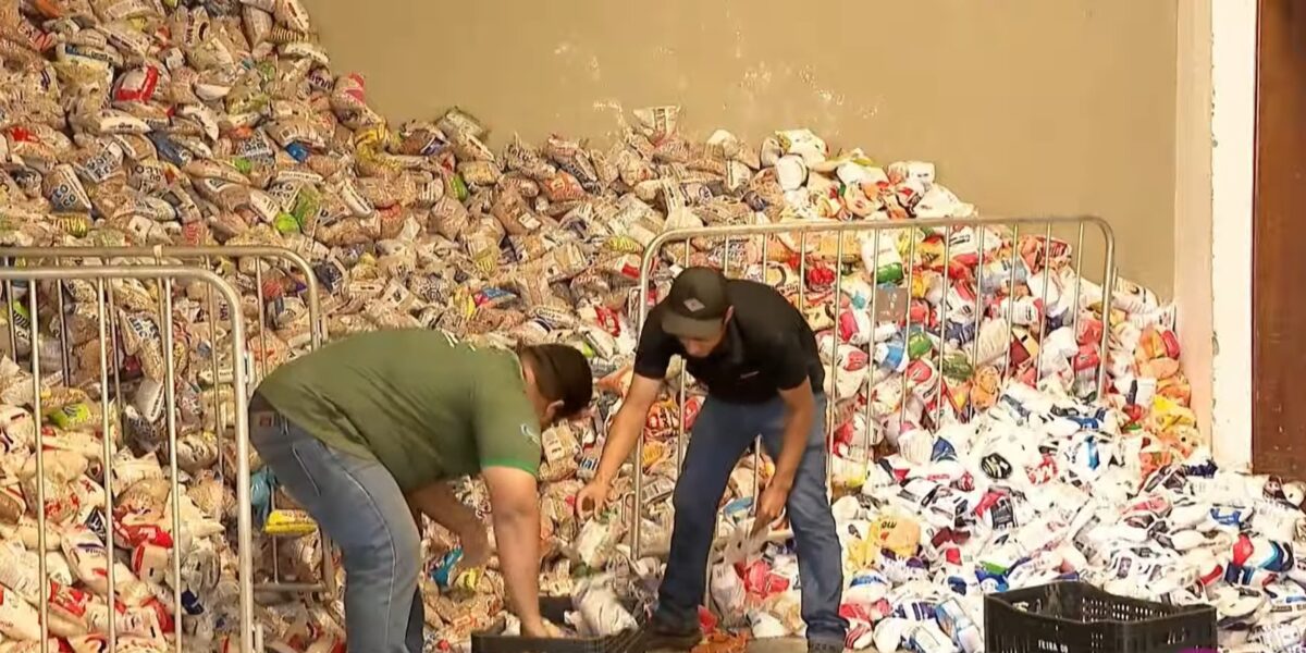 Campanha da OVG tem a maior arrecadação de alimentos da história