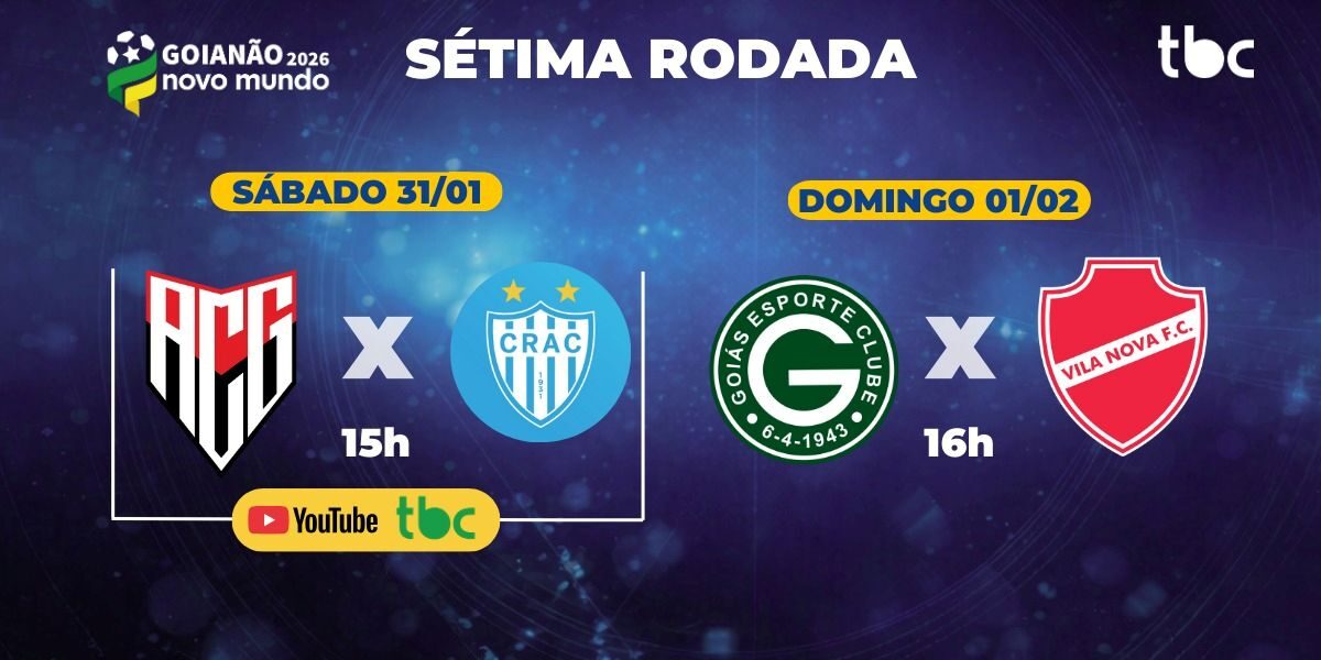 Tem clássico Goiás x Vila Nova na sétima rodada do Goianão na TBC