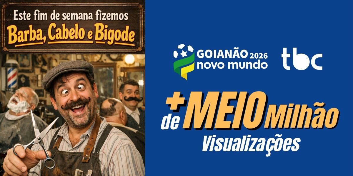 Rodada do Goianão ultrapassa meio milhão de visualizações no YouTube da TBC