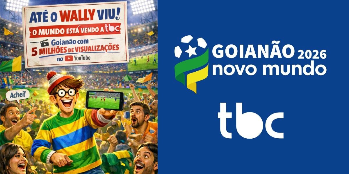 Goianão na TBC já soma mais de 5 milhões de visualizações no YouTube