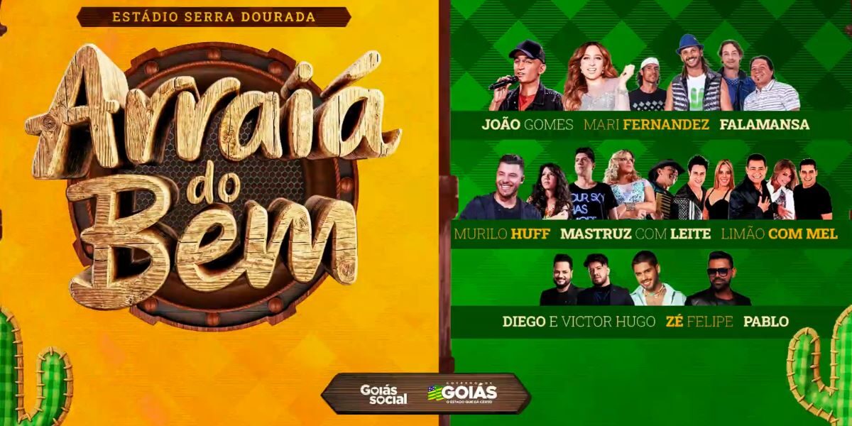 Com transmissão da TBC, Arraiá do Bem agita o feriado no Serra Dourada