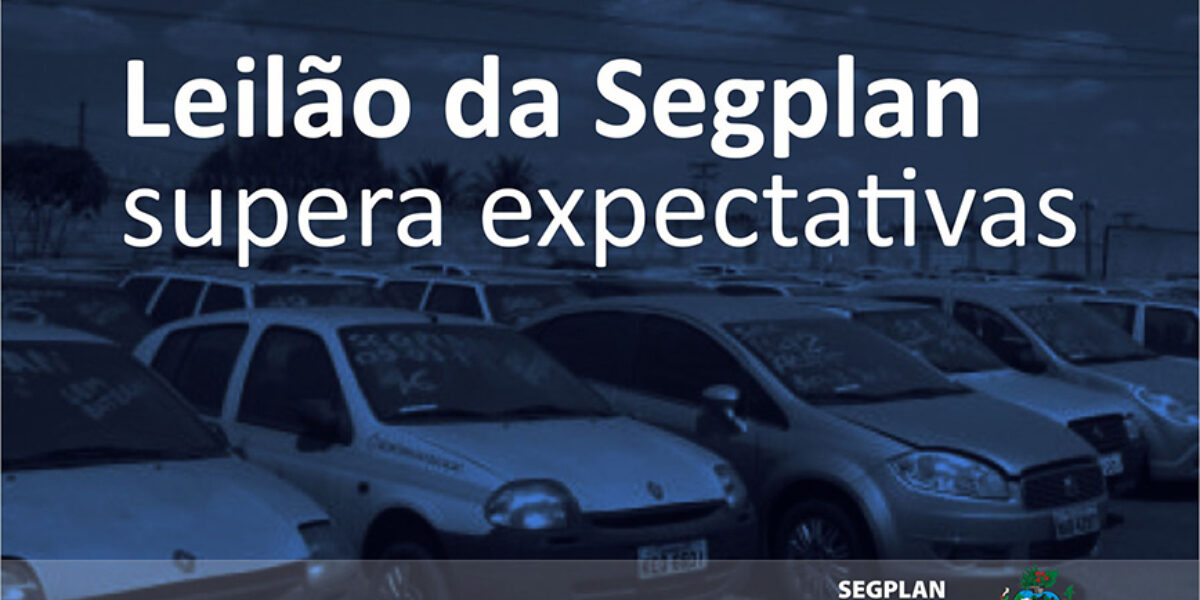 Leilão da Segplan supera expectativas